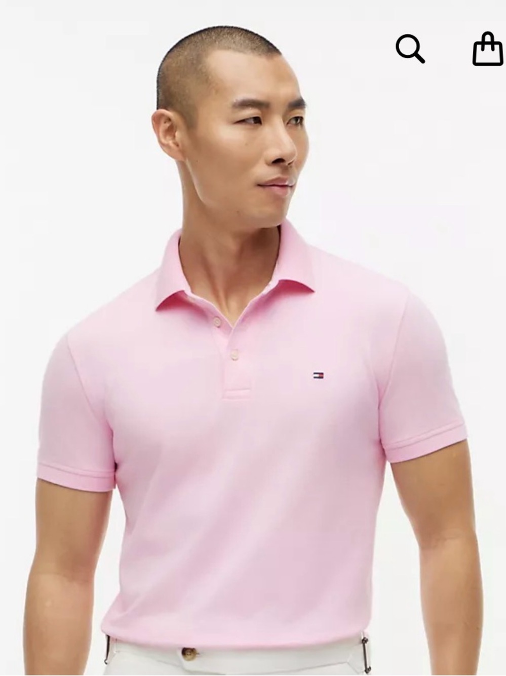 Tommy Hilfiger Men’s Light Pink Polo Shirt